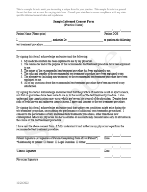 Informed Consent Form